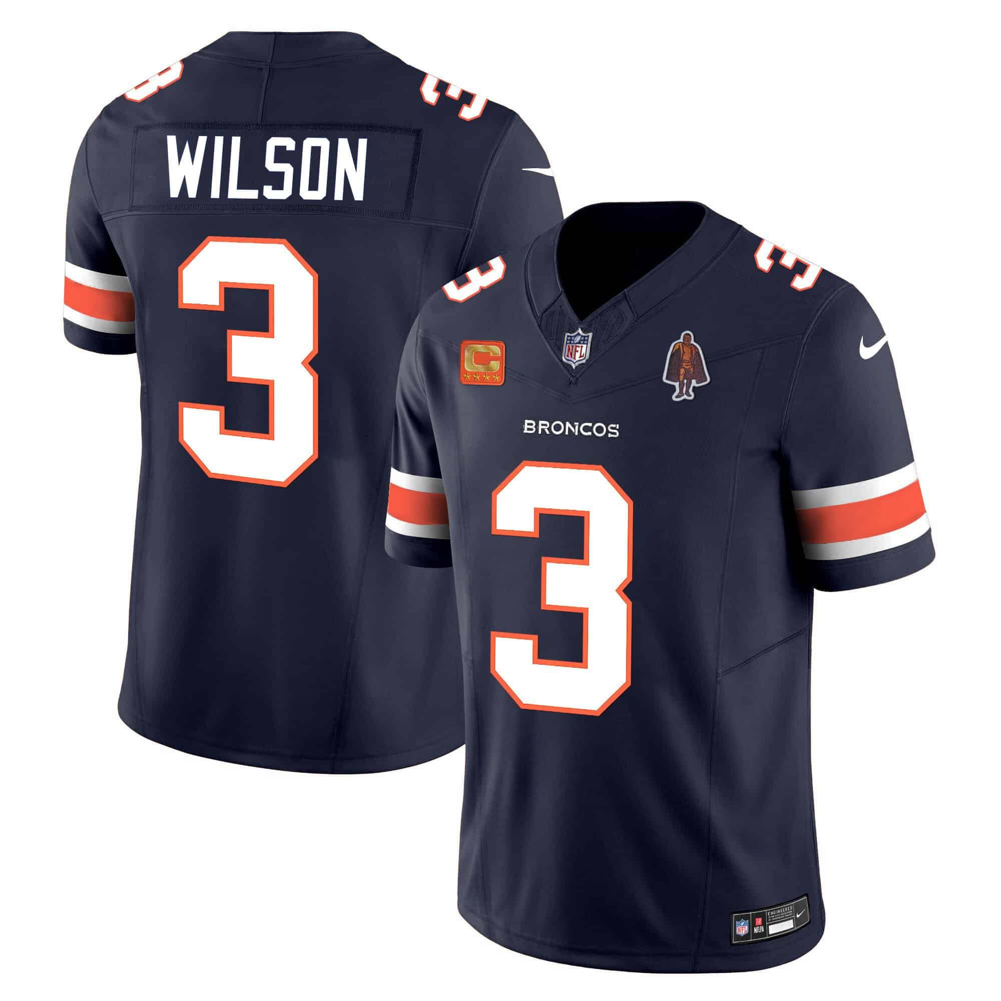 Men Denver Broncos #3 Wilson Blue 2024 Nike Vapor Limited NFL Jersey style 2->indianapolis colts->NFL Jersey